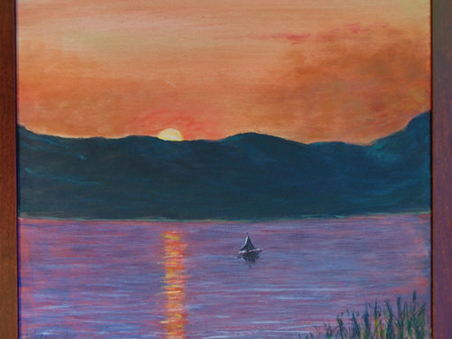 Bear Lake Sunrise painting by Gunter Radinger