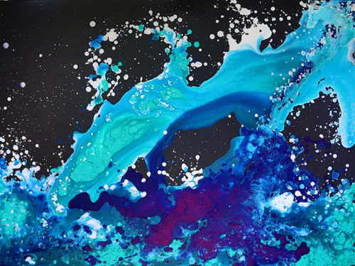 The Cleansing Power of Water, an acrylic on canvas by Maleah Bliss