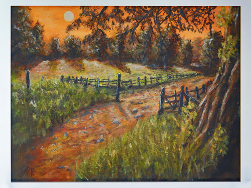 sunrise sunset painting by Gunter Radinger