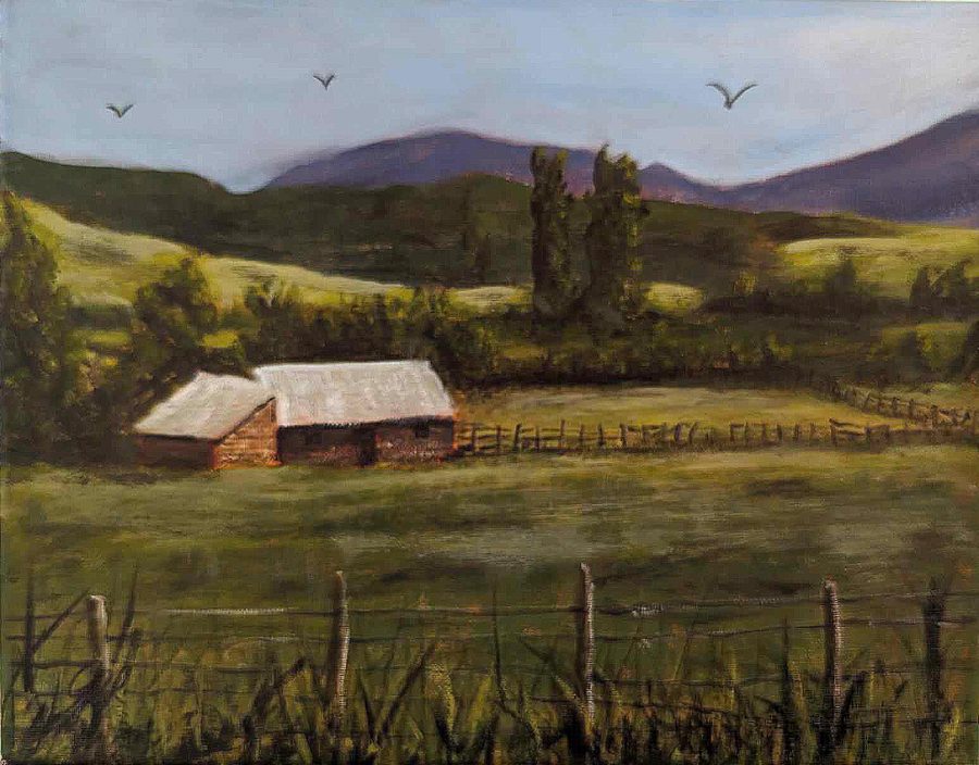 Farmland - painting by Gunter