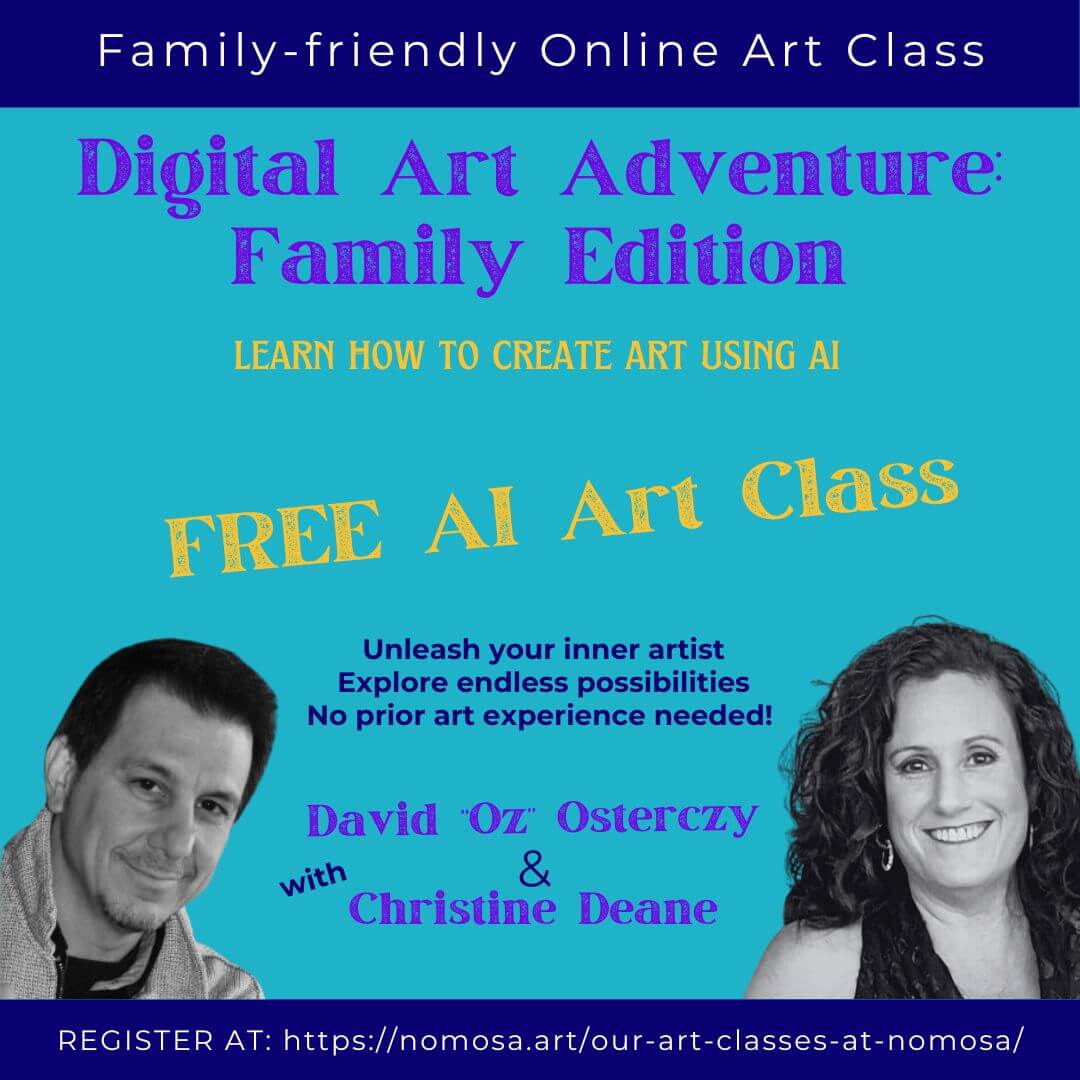 Digital art adenture family edition free online art class on demand
