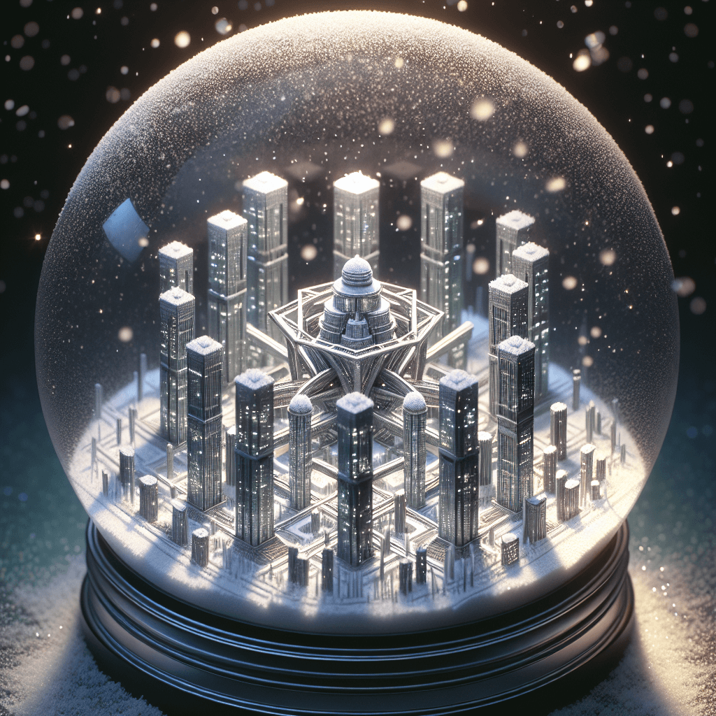 City of 6 towers snow globe